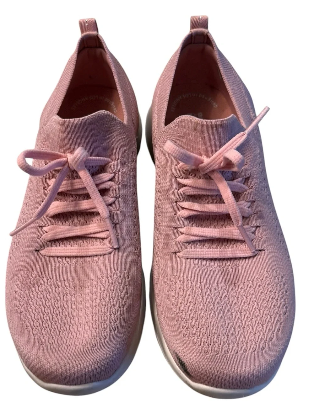 Skechers Air Cooled Goga Mat Women's 8.5  Pink Knit Lace-Up Slip On Sneakers